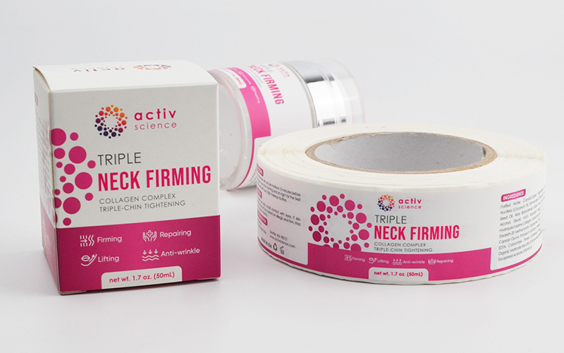 Printed cosmetic folding carton for skincare product packaging