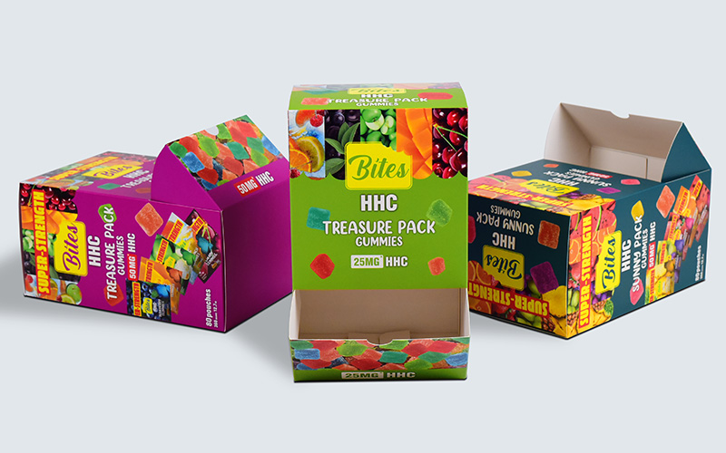 Printed dispenser box for organized retail product distribution