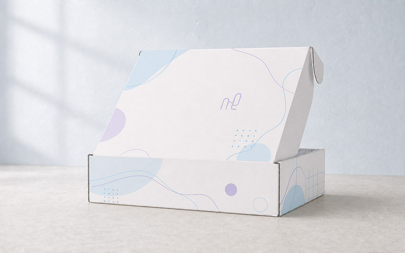 Branded mailer box packaging for e-commerce products