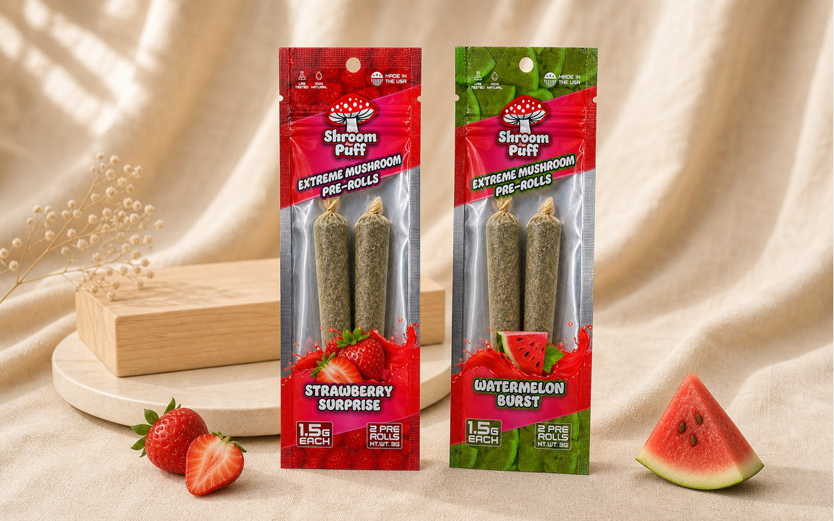 Three side seal pouch front and back packaging views